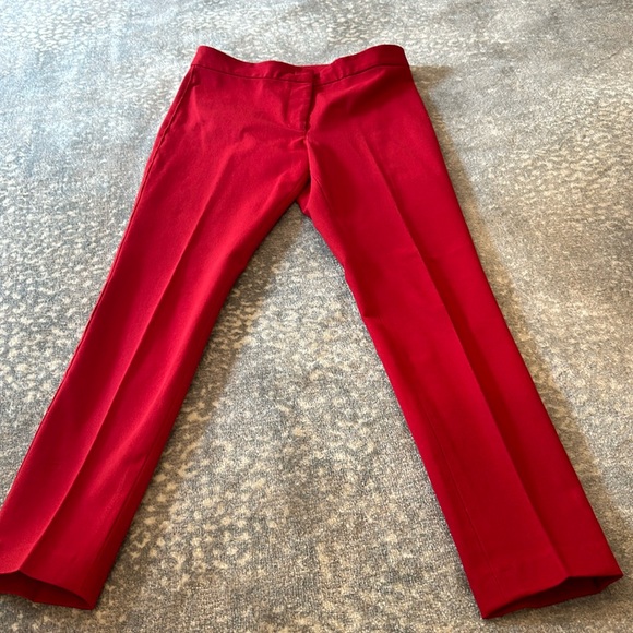 JOSEPH RED STRETCHY GABERDINE LADIES SLACKS. NWOT SIZE 36/4 - Picture 1 of 9